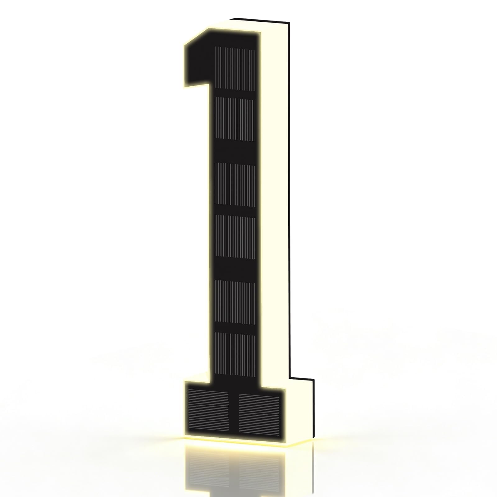 Solar-Hausnummern für Außenbeleuchtung, 17 cm, wasserdicht, LED-beleuchtete Adressschilder für Hofhäuser, Numeros Para Casa, Außenbeleuchtung, beleuchtet, modern, 1 Stück