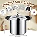 Kritkin 24qt Pressure Cooker for Canning Pressure Canner Supplies Kit, 6 Canning Supplies Stainless Steel Steam Rack Gauge, Silver