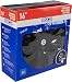 SPARCO SPC1670BK Tapacubos Sicilia, Negro, Set de 4, 16"