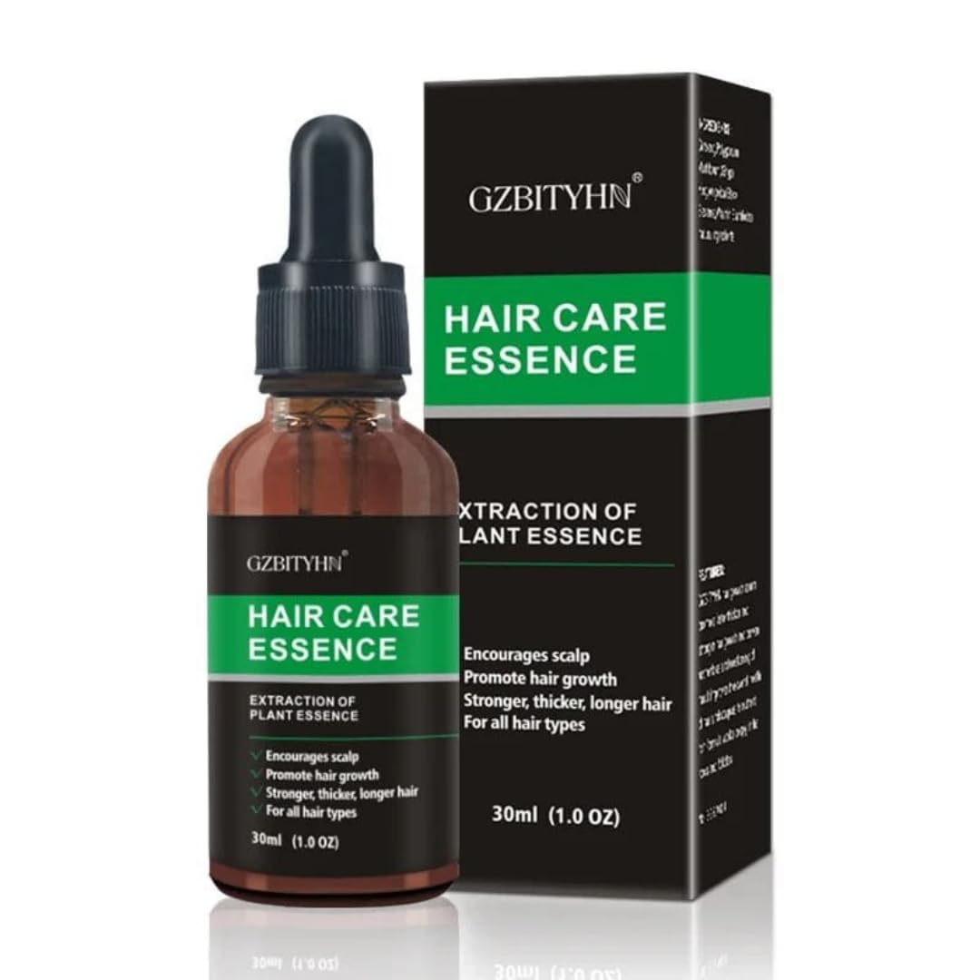 Generic Natural Hair Growth Serum with Ginseng, Polygonum Multiflorum, Ginger King & Vitamin E, Promotes Faster, Thicker, Stronger Hair Growth & Reduces Hair Loss, Scalp Nourishing (1.0 OZ, 30ml)