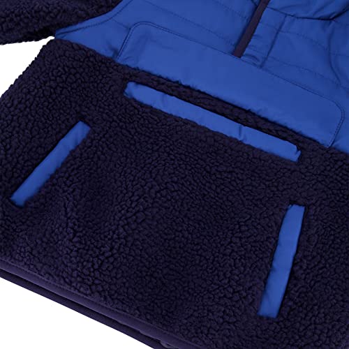 Image of LONDON FOG Boys' Hooded Pull on Winter Coat, Soft Fleece and Puffer Jacket