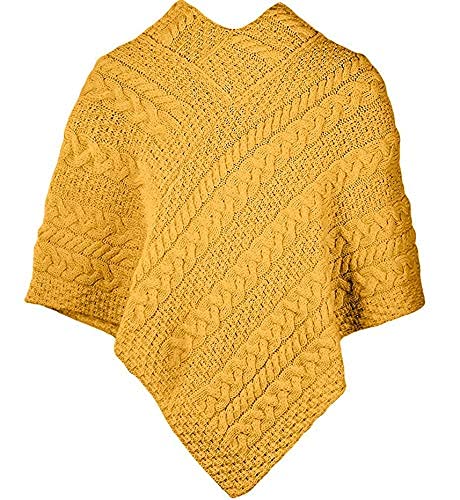Image of Irish 100% Merino Wool Poncho for Women Made in Ireland