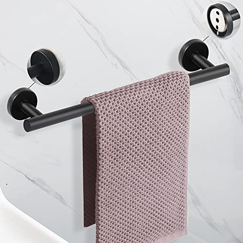 Foto de NearMoon Juego de 5 piezas de accesorios de baño SUS 304 de acero inoxidable grueso, incluye barra de toalla de 16 pulgadas, soporte para papel higiénico+3 ganchos multifuncionales, accesorios de baño (imagen 3)