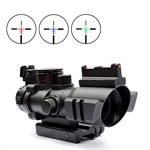 Alrebeto Rifle Scope 4x32 Red or Green or Blue Triple Illuminated Rapid Range