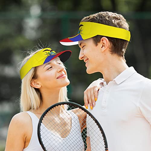Image of Cute Funny Flag Hat Women Men Adjustable Flag Sport Sun Visor Hat Summer Fashion Sun Cap Beach Flag Hat
