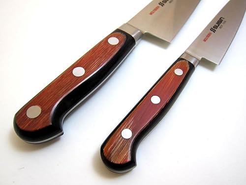 Miniatura 4 de Houcho. com Suisin Inox Serie de cuchillos estilo occidental, genuino Sakai-fabricado, acero Inox Gyuto y cuchillo utilitario