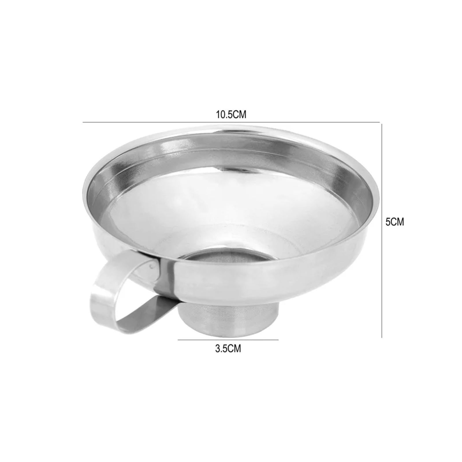 Tramoggia a Imbuto for Conserve a Bocca Larga in Acciaio Inossidabile for Utensili da Cucina for condimenti for Insalata, Vino e Olio(S)