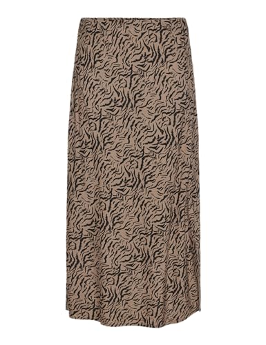Jupe longue femme PIECES Pcnova avec taille haute élastique et maille douce Noos