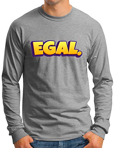 T-shirt manches longues homme OM3 gris à offrir aux amateurs d'allemand