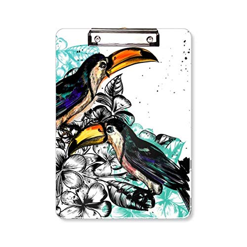 Papier peint tropical oiseau format A4 pour sublimer votre bureau à la maison