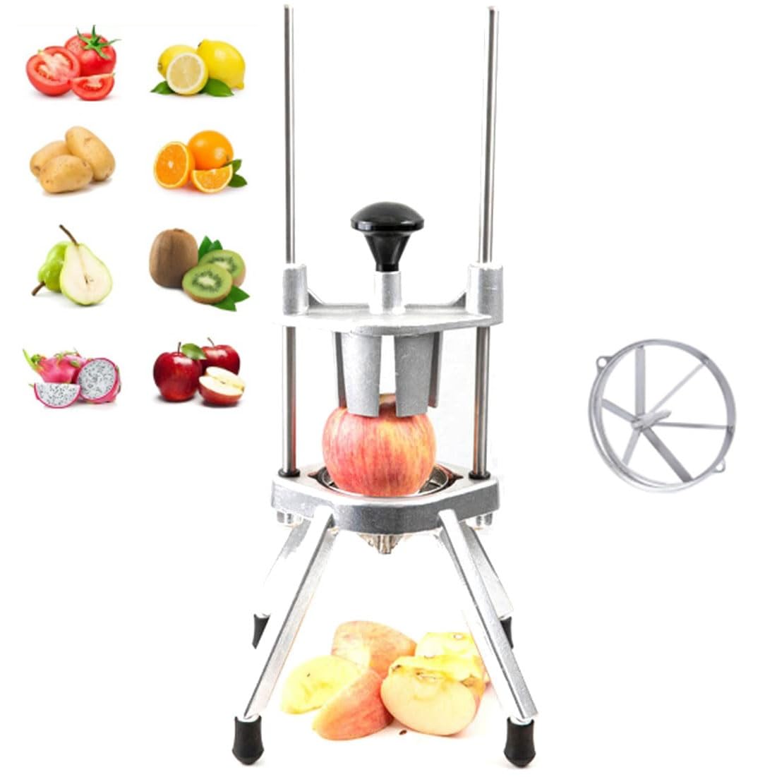CWCQGH Lemon Lime Slicer and Heavy Duty Fruit Cutter Wedger for Kitchen and Commercial Use (6)