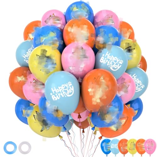 42Pcs Dog Balloons Dog Theme Birthday Party Decorations 12 inch Colour Party Latex Balloons for Kids Boys Girls Party Supplies