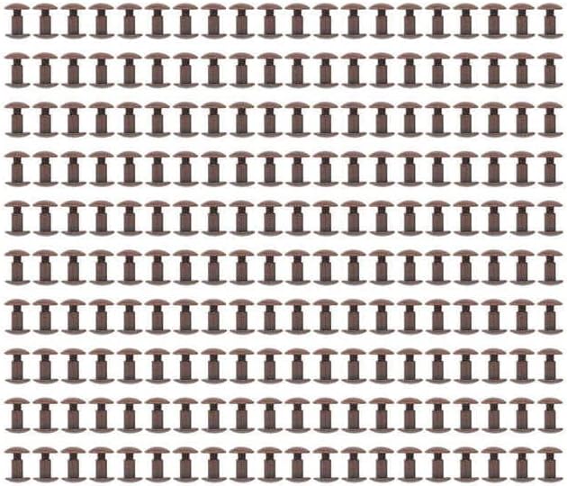 Book Binding Screw Metal Nail Rivet Studs Curved Surfaces for DIY Leather - (Color: Color3)