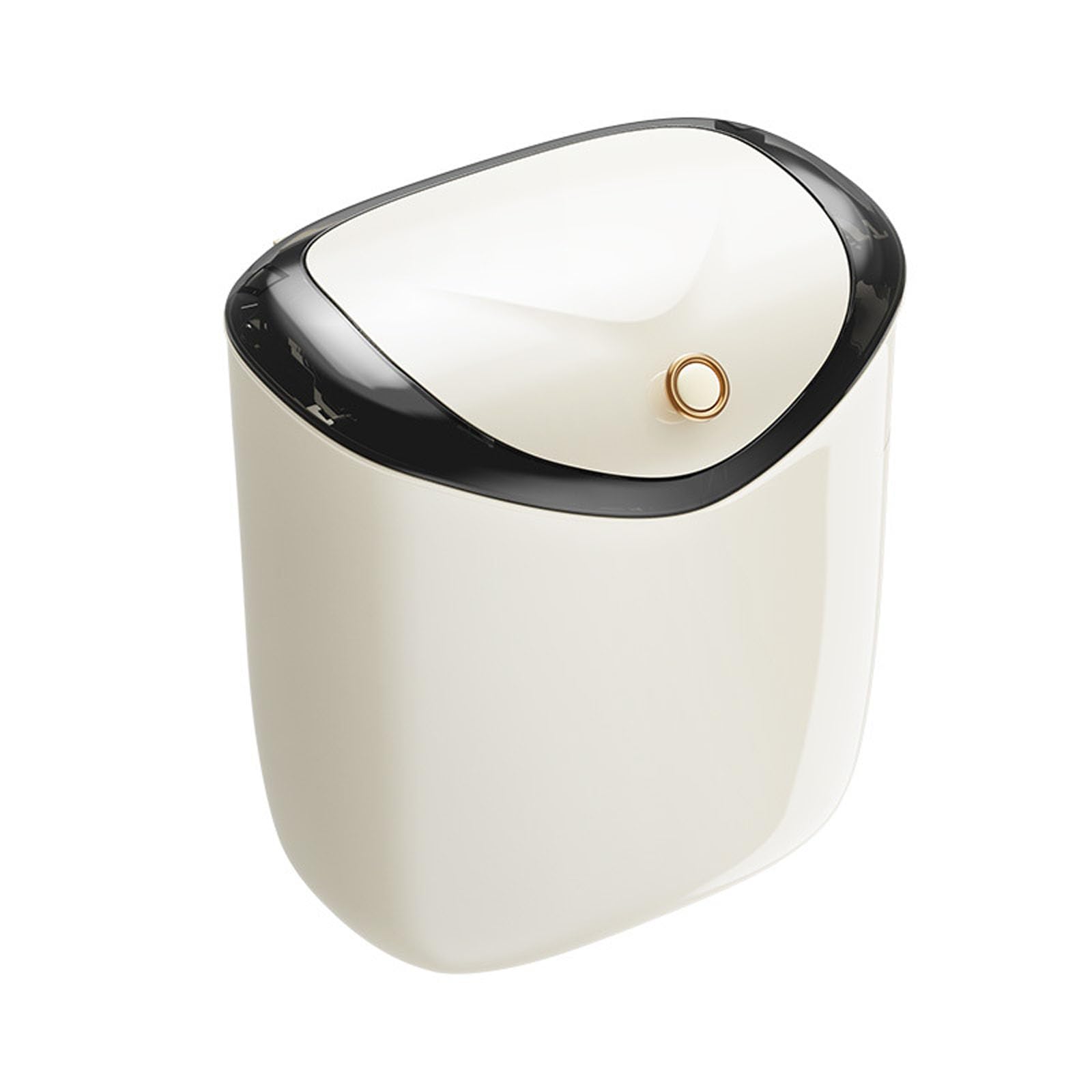 Tsophreniq Hanging Trash Can for Kitchen Cabinet Door Garbage Bin Under Sink Wall Mounted Waste Bin Garbage Container for Bedroom Small Trash Can with Lid