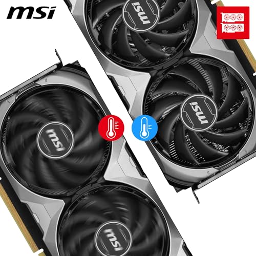 GeForce RTX 4060 Ti Ventus 3X E 8G OC Scheda grafica - 8 Go GDDR6 128 Bits, 18 Gbit/s, PCI Express 4, 2565 MHz, Ventole TORX 4.0 - Scheda video - Immagine 5