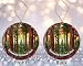 GordonDesign Redwood National Park Keepsake, Stained Glass Look, National Parks Christmas Ornament, Travel Souvenir, Ceramic Gift Printed on Both Sides