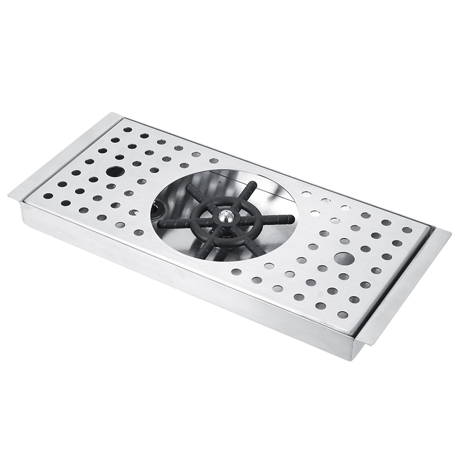 G1 / 2in Automatic Stainless Steel Cup Washer Cleaner, 330x150x27mm, Durable and High Pressure - Efficient Glass Rinser for Bars and Coffee Shops, Hygienic and Time Saving