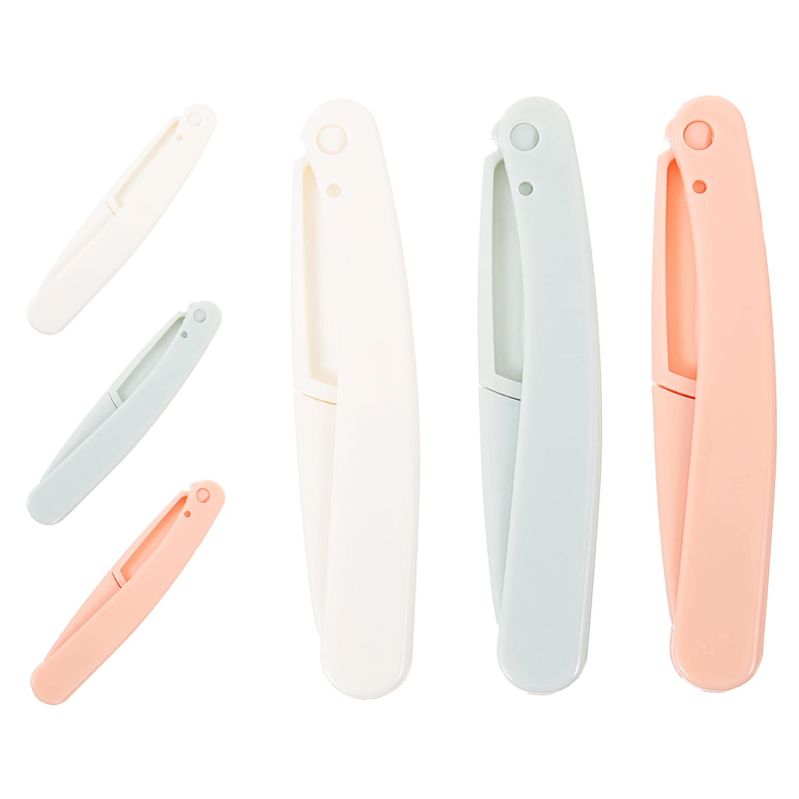 PLAFOPE Facial Hair Remover Kit Eyebrow Razor Shaver Trimmer 6pcs Set for Women Precise Grooming Tool Portable Random Color