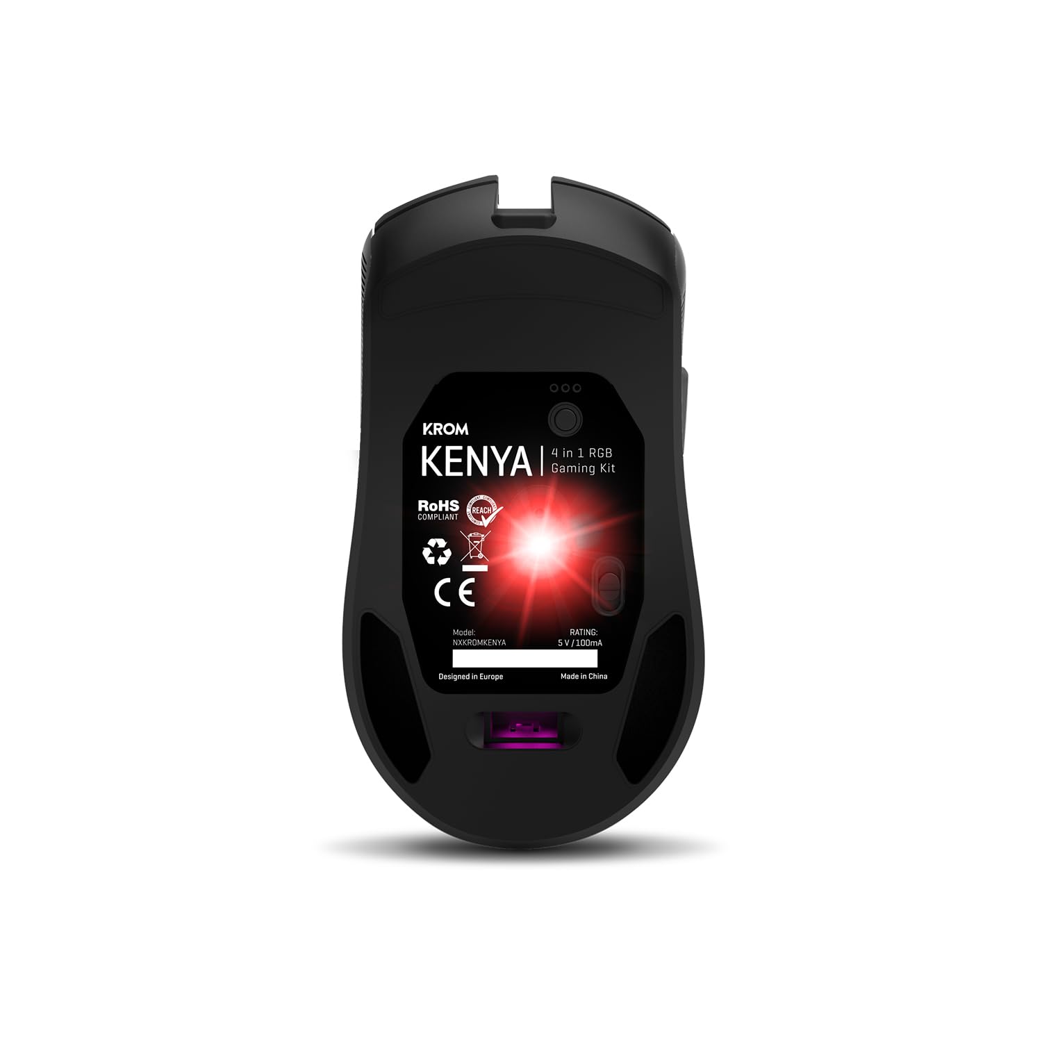 Kit gaming krom kenya 4 in 1 rgb cuffie/tastiera/mouse/tappetino
