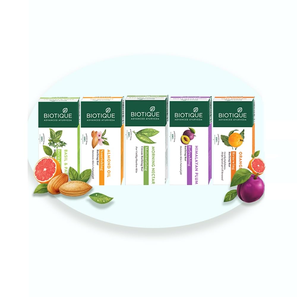 BIOTIQUE Bathing Celebration Pack With 5 Unique, Refreshing & Nourishing Soap (5 x 150 g)-picture-35