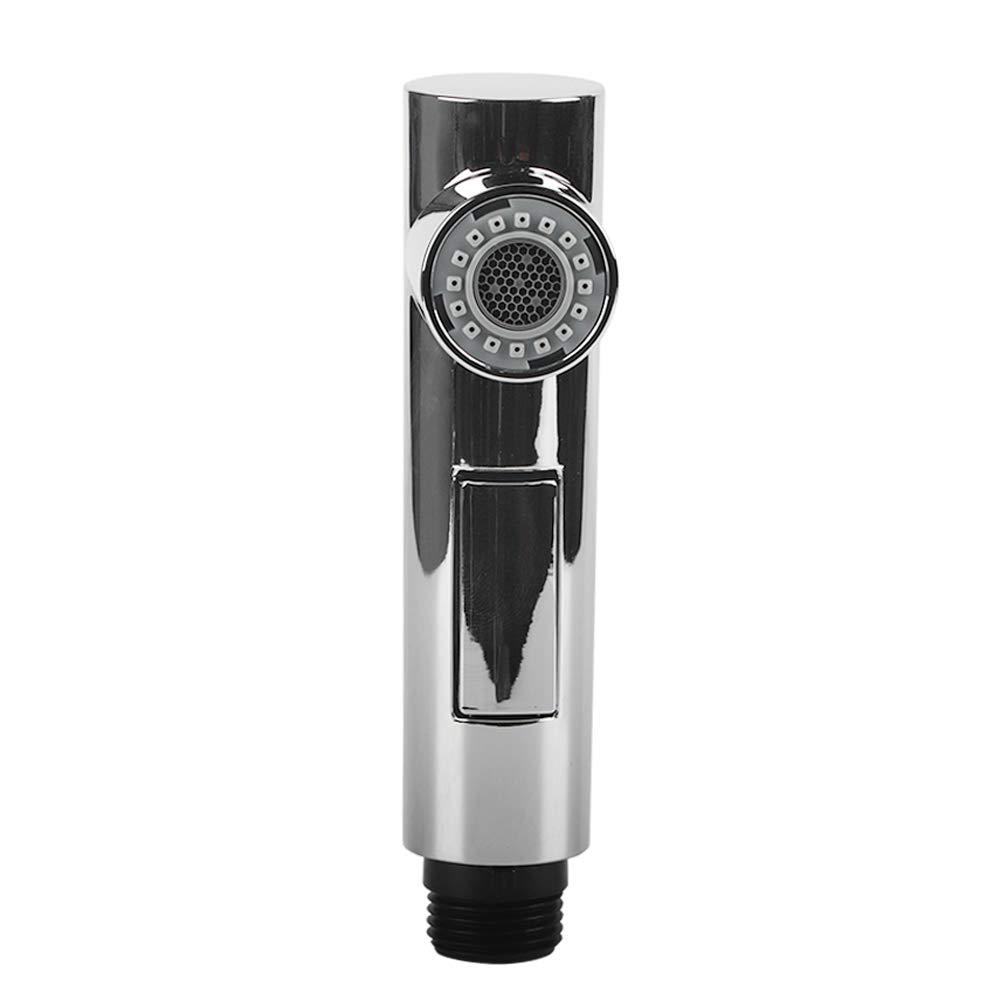 Pull Out Faucet Sprayer Head, G1/2 Kitchen Bathroom Faucet Sprayer Shower Water Tap Spray Head Replacement Accessory Silver