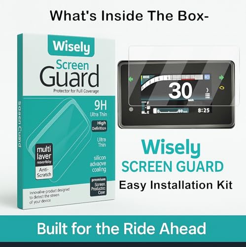 Image of Wisely Premium Screen Guard for New Honda SP 125 Bike (2025) Digital Meter Display Protector TFT Instrument Cluster, Anti Scratch, HD Clear note
