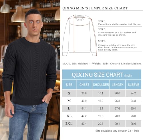Pull en tricot torsadé pour homme idéal pour vos sorties décontractées