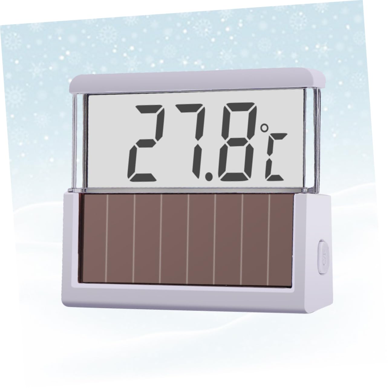 FOMIYES 3St Aquariumthermometer Aquarienwasser Aquarienwasser digital geführt digitales Thermometer Wassertemperaturmesser LED-Digitalthermometer Lichtenergie Wasserthermometer Weiß