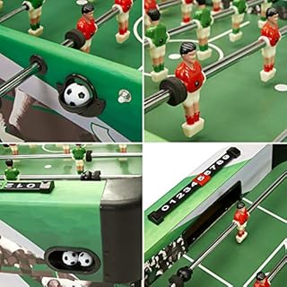 Table de Baby-Foot d'intérieur Pliable - 22 Figurines - 3 balles inclues - 2 à 4 Joueurs