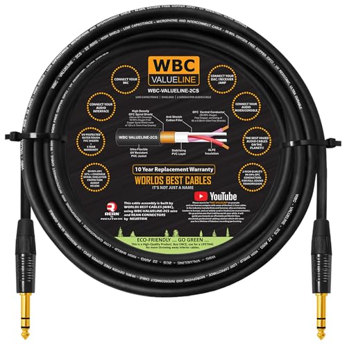Câbles d'interconnexion pour home studio WBC-VALUELINE-2CS TRS 2,4 m