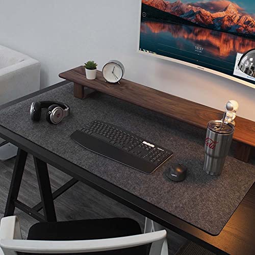 Premium Felt Desk Pad with Non-Slip Bottom,70x35cm,Keyboard Mouse Pad Computer Desk Mat for Gaming/Writing,Anti-Scratch Waterproof Desk Organizer Mat