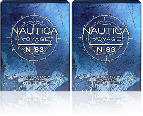 Nautica Voyage N-83 Eau de Toilette for Men, 3.4 Fl Oz (Pack of 2...