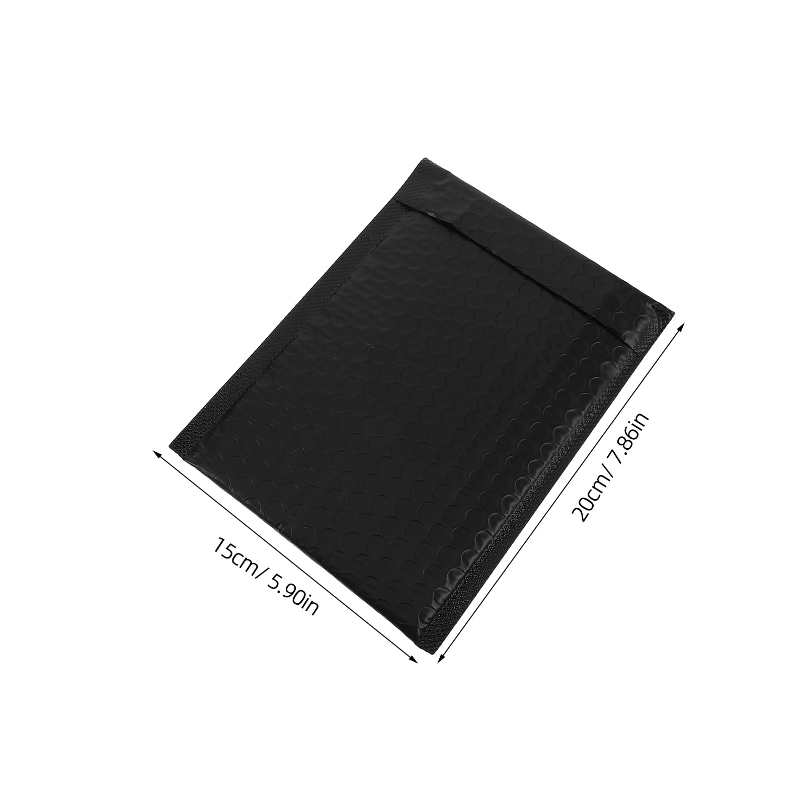Angoily Paquet à Bulles Imperméables en Plastique Lot de 51 Auto-adhésifs Noirs Pochettes D'expédition Rembourrées Pratiques pour Emballage et Expédition de Bijoux