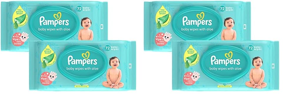 Pampers Baby Gentle Wet Wipes with Aloe Vera, 144 Wipes (Pack of 2) (B0DHLDXR3M) Amazon Price History, Amazon Price Tracker