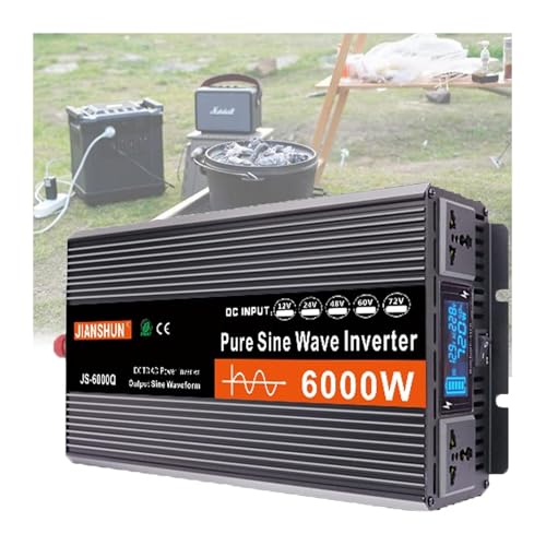 4000W / 5000W 12V 220V de Onda Pura voltainverter Inverter fotovoltadc AC for Motorhome Car Power Converter,12V-6000W