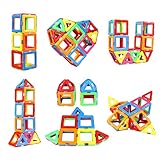 Upgraded Magnetic Blocks Tough Building Tiles STEM Toys for 3+ Year Old Boys and Girls Learning by Playing Games for Toddlers Kids Toys Compatible with Major Brands Building Blocks - Starter Set