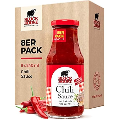 Block House Chili Sauce 8x 240ml pikant und scharf Cover