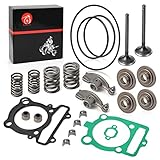 Rocker Arm & Intake Exhaust Valve Seal Spring Gasket Kit For YAMAHA 350 Warrior Raptor 350 Grizzly Bruin Wolverine 350 Big Bear 350 400 Kodiak 400