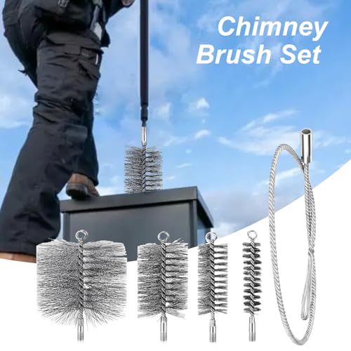 Brosse de nettoyage de cheminée pour cendres chaudières et sèche-linges - 4