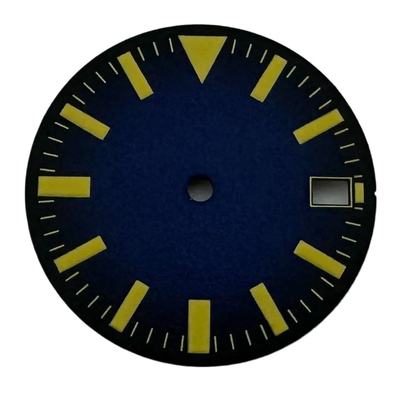 Cadran montre stérile 28,5 mm finitions lumineuses pour calibre NH35