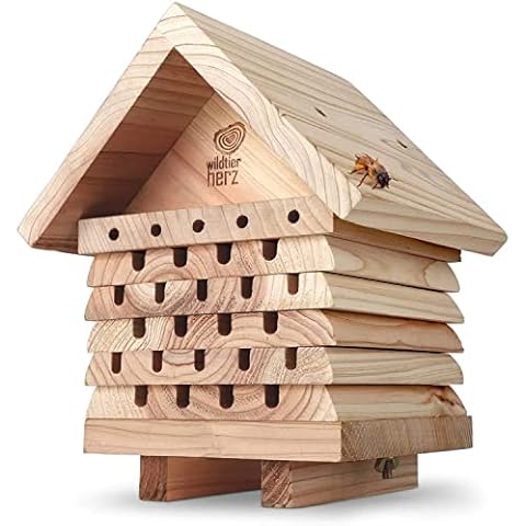 Wildtier Herz I Hotel Abejas - Cajas de Insectos para Abejas, Hotel de Insectos Madera Cover
