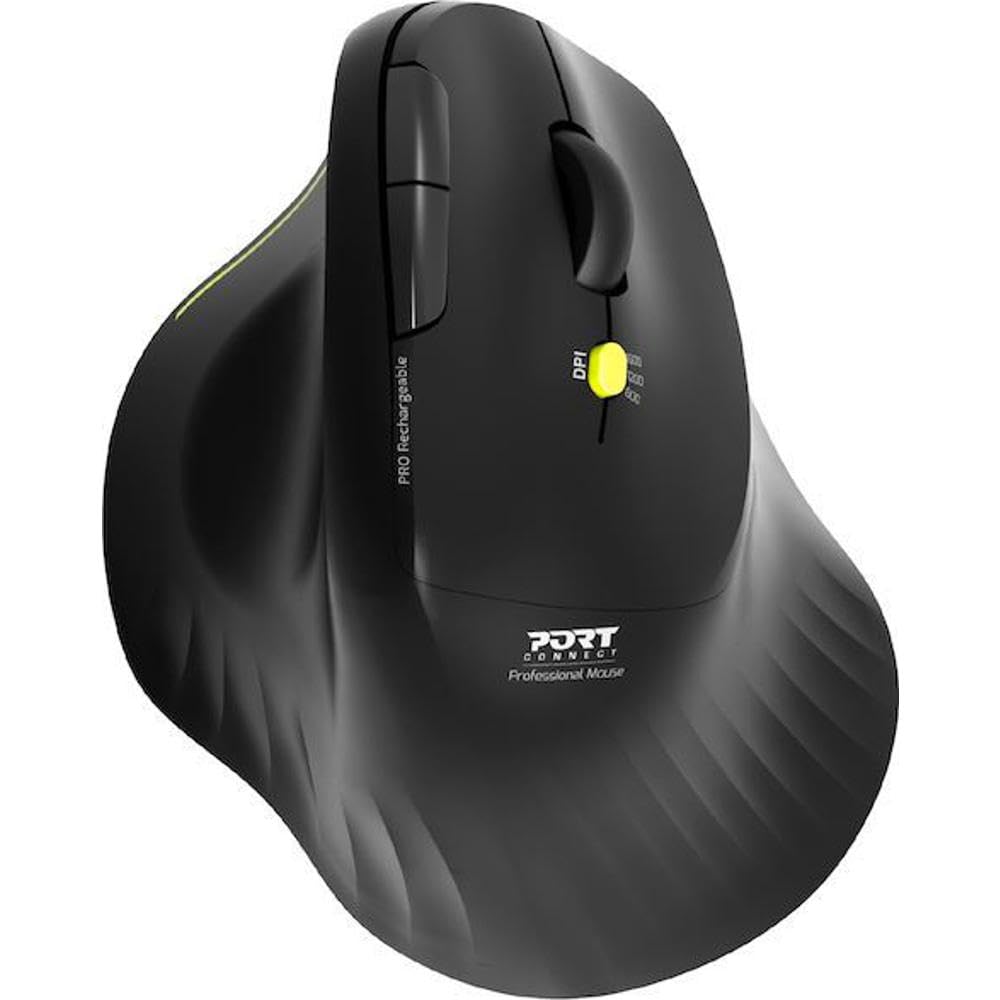Mouse Wireless - Port Designs - 910200 Ergo - Bluetooth E 2,4 Ghz - Nero