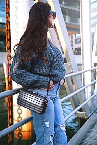 stardis unibag Sac à bandoulière avec bandoulière Fermeture éclair Mini-valise imperméable Sac à main Poches intérieures Trousse de toilette Hardcase à porter en bandoulière Femmes Hommes Forme de – vue 3