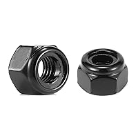 Vista 10 de 5/16-18 Tuercas de bloqueo hexagonales de nailon 5/16-18, 50 tuercas de seguridad de acero inoxidable 304, accionamiento hexagonal, acabado