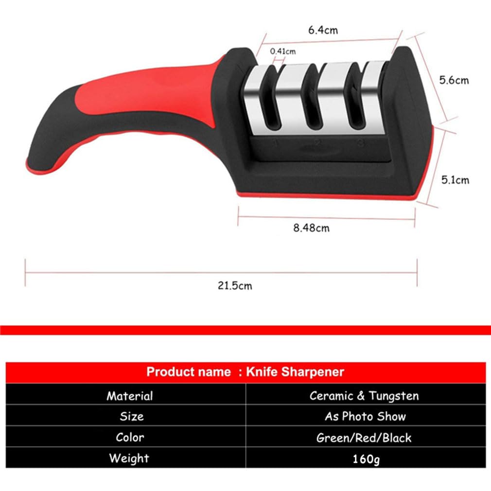 PROFI Messerschärfer 3 Stufen Messerschleifer scharfe Messer (Neu und