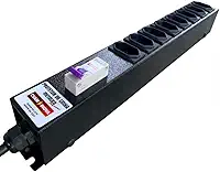 Filtro de Linha Profissional 20A com Disjuntor – 8 Tomadas – Estrutura Metálica Reforçada – CVAM – Ideal para Equipamentos de Alto Consumo