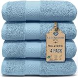 LEBENGOOD Juego de Toallas Baño y Lavabo 100% Algodón Premium 550gsm | Toallas...