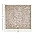 Deco 79 Metal Floral Home Wall Decor Embossed Mandala Scroll Wall Sculpture with Gray Backing and White Wood Frame, Wall Art 34