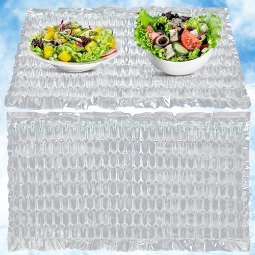 Reallnaive 2 Pack Reusable Freezable Ice Mat Sheets for Coolers Flexible Ice Packs for Food Trays Cheese Boards Deli Meats Veggie Plates Sushi Party Platters (Clear)