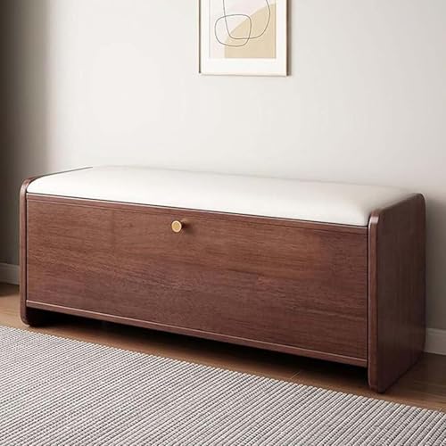 Tabouret à chaussures en bois massif moderne pour couloir et entrée